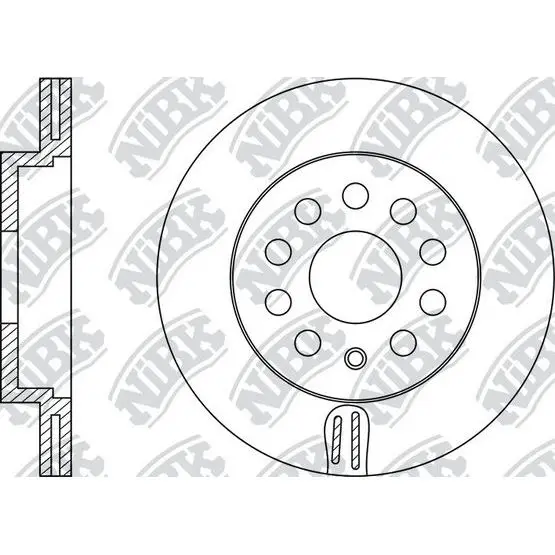 Диск тормозной AUDI A3 03 /SKODA OCTAVIA/VW GOLF V/VI/JETTA III|Тормозной цилиндр| |