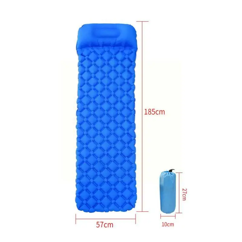 

Outdoor Tent Sleeping Pad with Pillows For Camping Pad Moisture-proof Pad Portable Tpu Single Ultra-light Inflatable O6G6