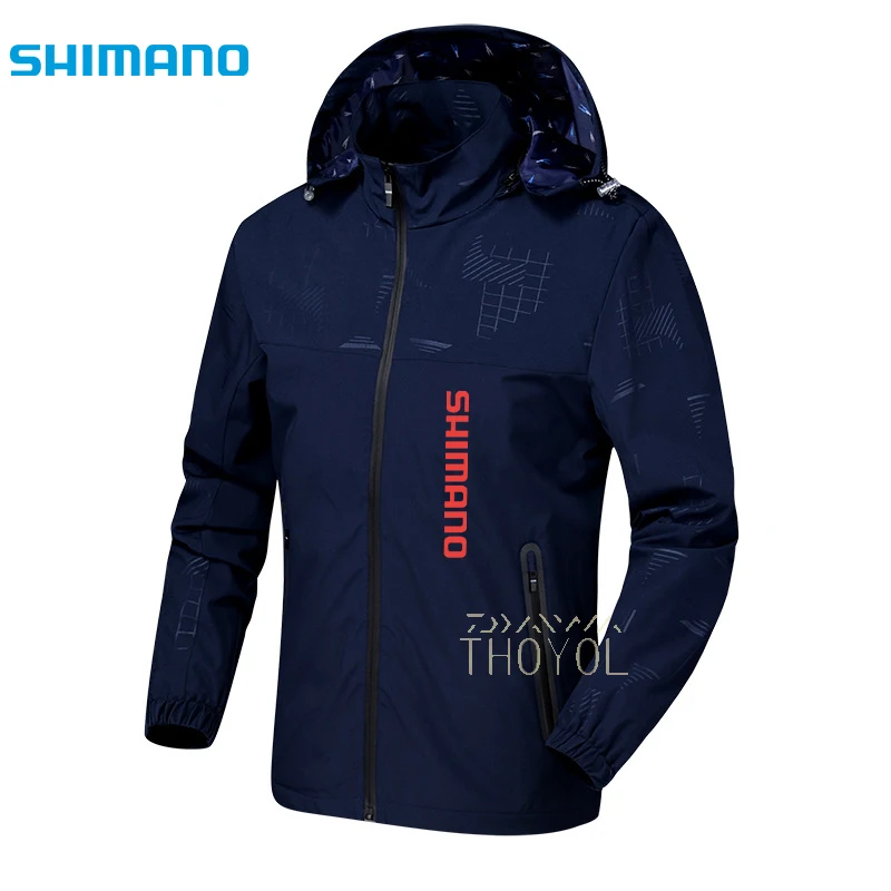 

Водонепроницаемая рыболовная куртка Shimano Daiwa, Мужская Уличная одежда для рыбалки, дышащая рубашка с капюшоном, спортивная одежда для рыбалк...