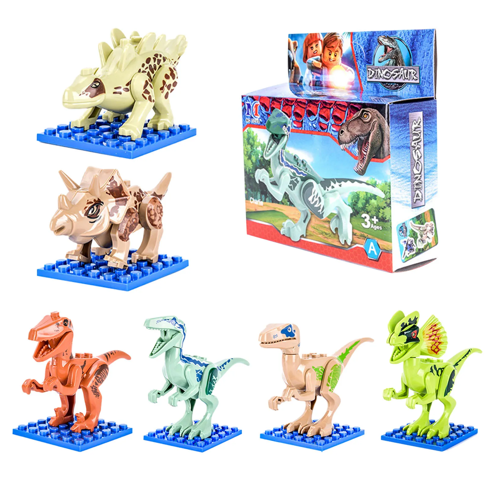 

6PCS Mini Simulation Dinosaur Figure Toys Hand-made Dinosaur Model Action Figures Toy Home Decoration For Kids Boy Birthday Gift