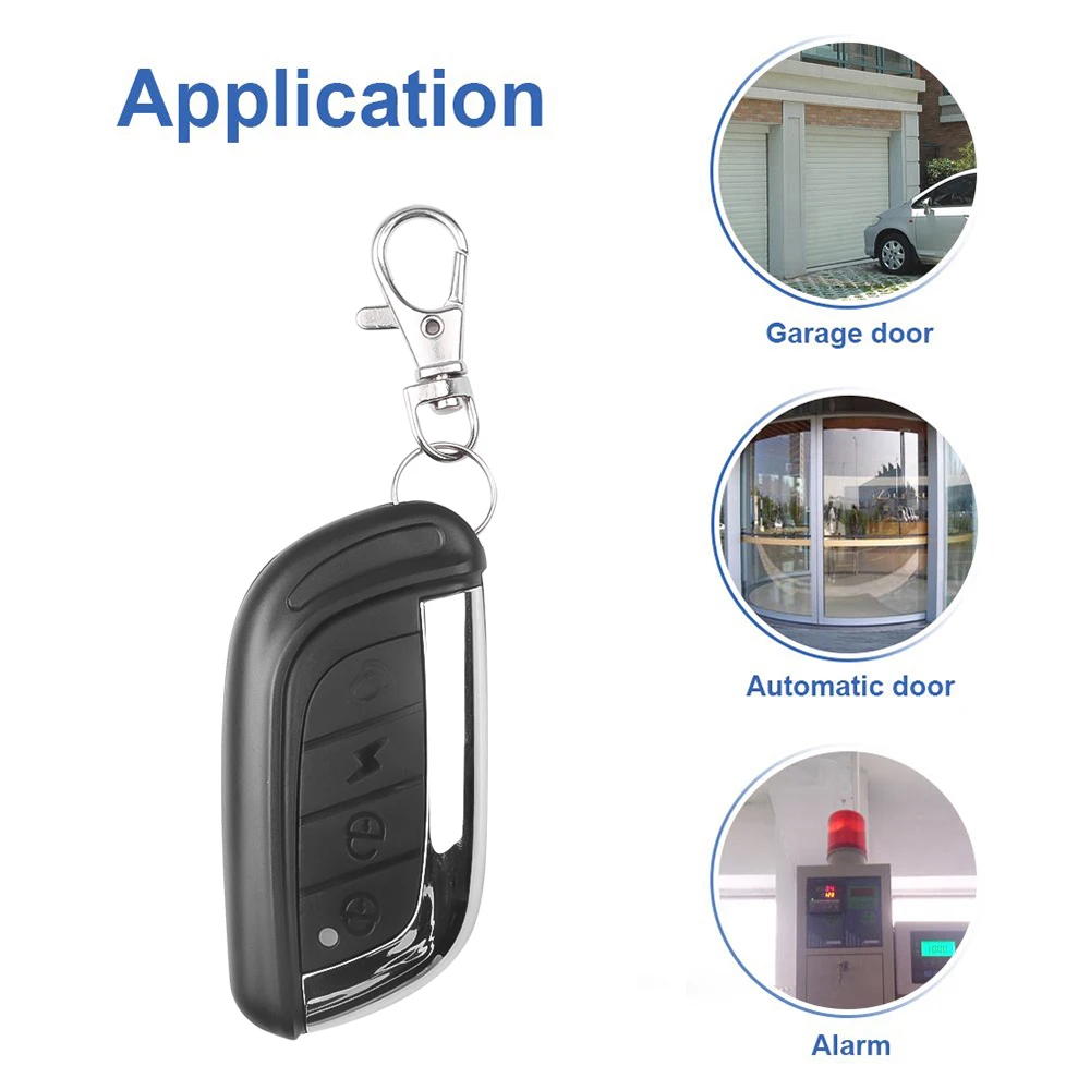 433 MHZ Duplicate 4-button Remote Control for Barrier Door Electric Gate Garage Car Alarm | Электроника