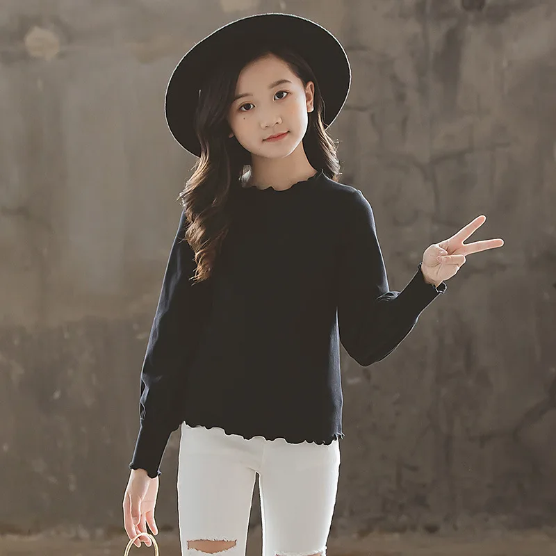 2021 Осенняя хлопковая рубашка для маленьких девочек топы ярких цветов с длинными