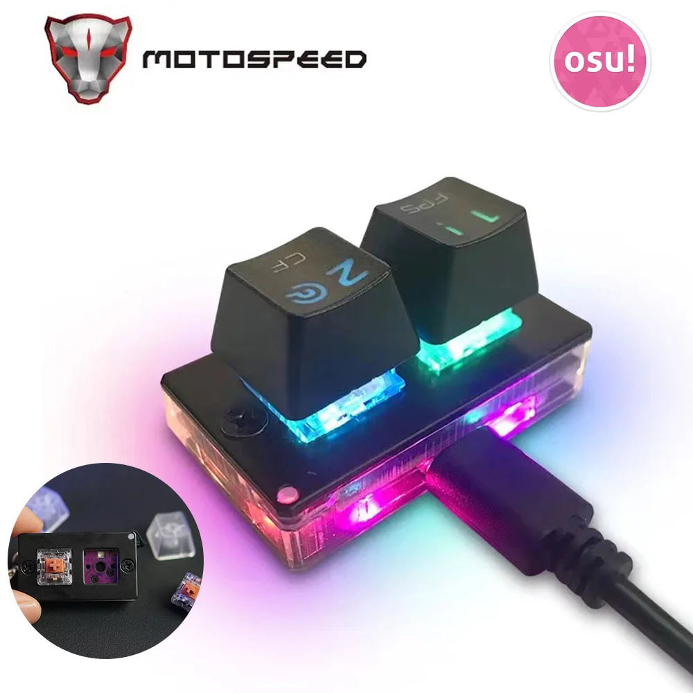 Gateron переключатель K2 Motospeed профессиональная игровая клавиатура для OSU мини с
