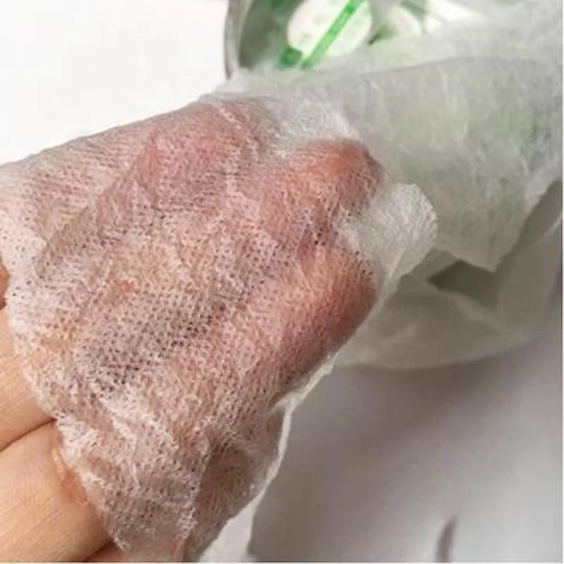 Ультратонкая прессованная хлопковая маска для лица 50 шт./кор. волоконная