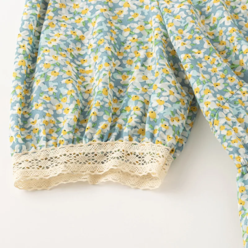 

Summer Chiffon Long Sweet Dresses For Women 2021 Loose Korean Fashion Vintage Floral Dress Casual Short Sleeve Sundress Vestidos