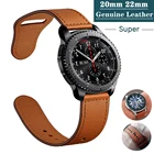 Ремешок для Samsung Galaxy watch 46 мм Gear S3 frontier Amazfit gts, кожаный браслет для часов Huawei Watch gt 22e 42 мм, 2022 мм, 3