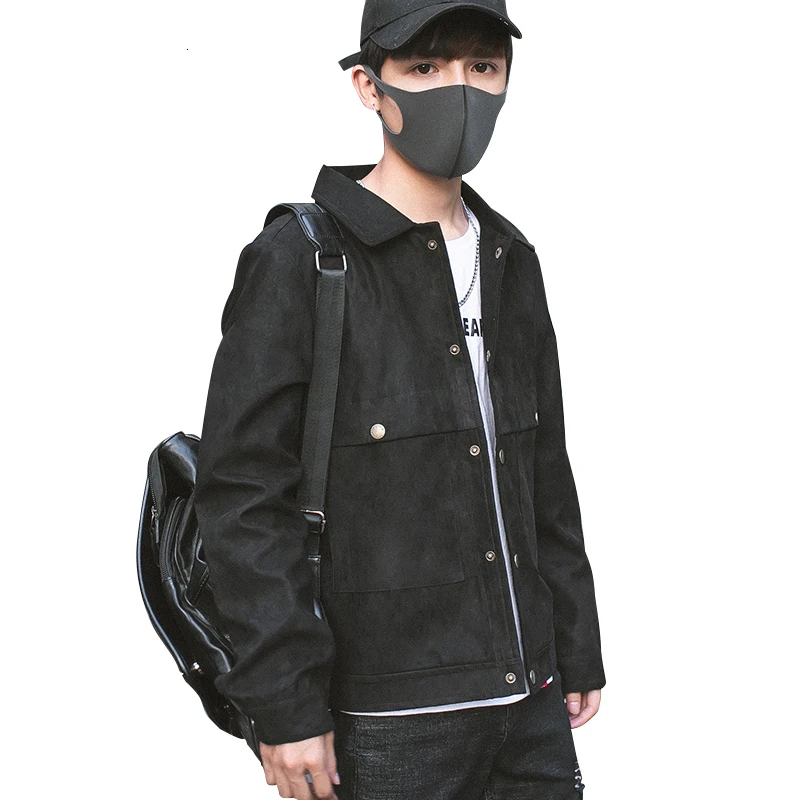 

Japanese hip Informal hop costume compact plant experimental Costume Large 4XL 2020 spring men's Firefighter new coat Club