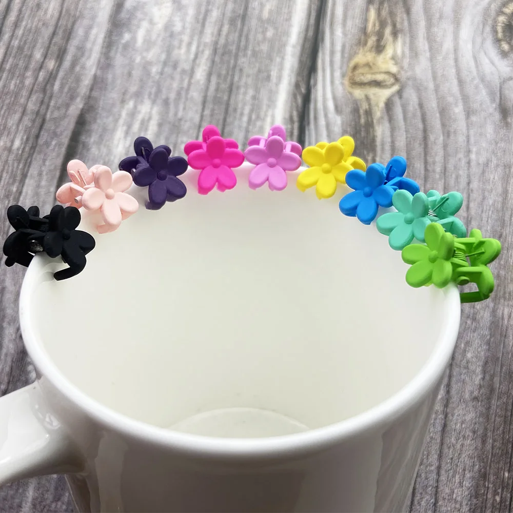 9 пар/карточка маленький акриловый цветочный Краб для волос зажим новый дешевый