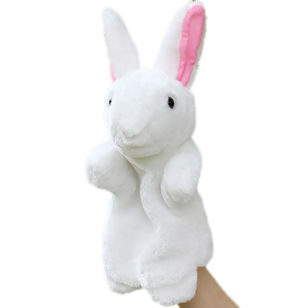 

Hand Puppets For Kids Cute Cartoon Animal Doll Kids Glove Hand Puppet Rabbit Plush Bunny Finger Toys For Children 2021 Gift