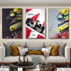 F1 формула Легенда звезда Чемпионат плакат гонки Элтон Сенна настенное Искусство Холст принты Ретро Живопись Домашний Декор комнатное украшение