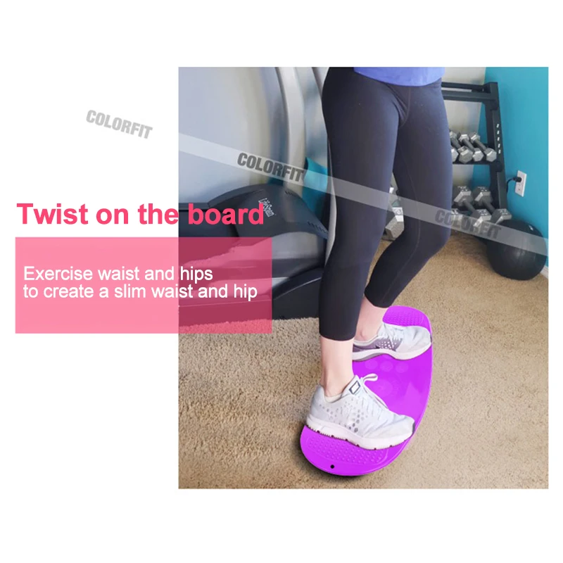 Балансировочная доска из АБС-пластика для фитнеса 60 см 5 цветов | Спорт и