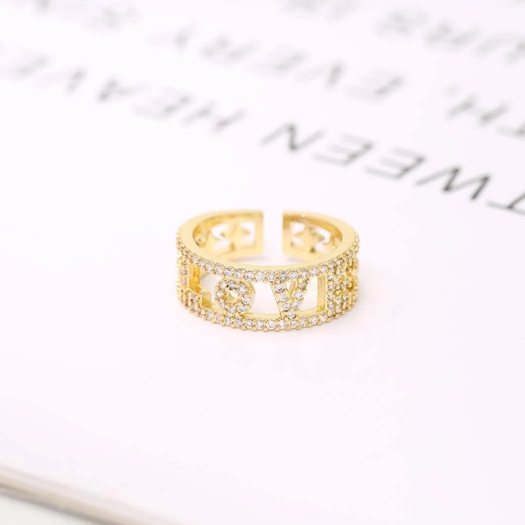 Женское кольцо с надписью Love|Кольца| |