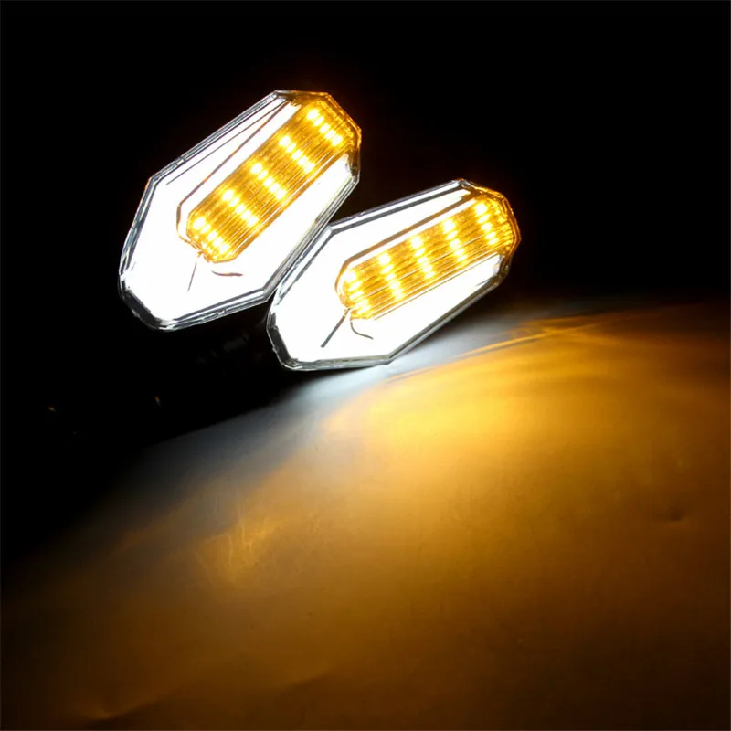 AUniversal светильник сигнала поворота мотоцикла Янтарный s 9 LED 12V декоративная лампа