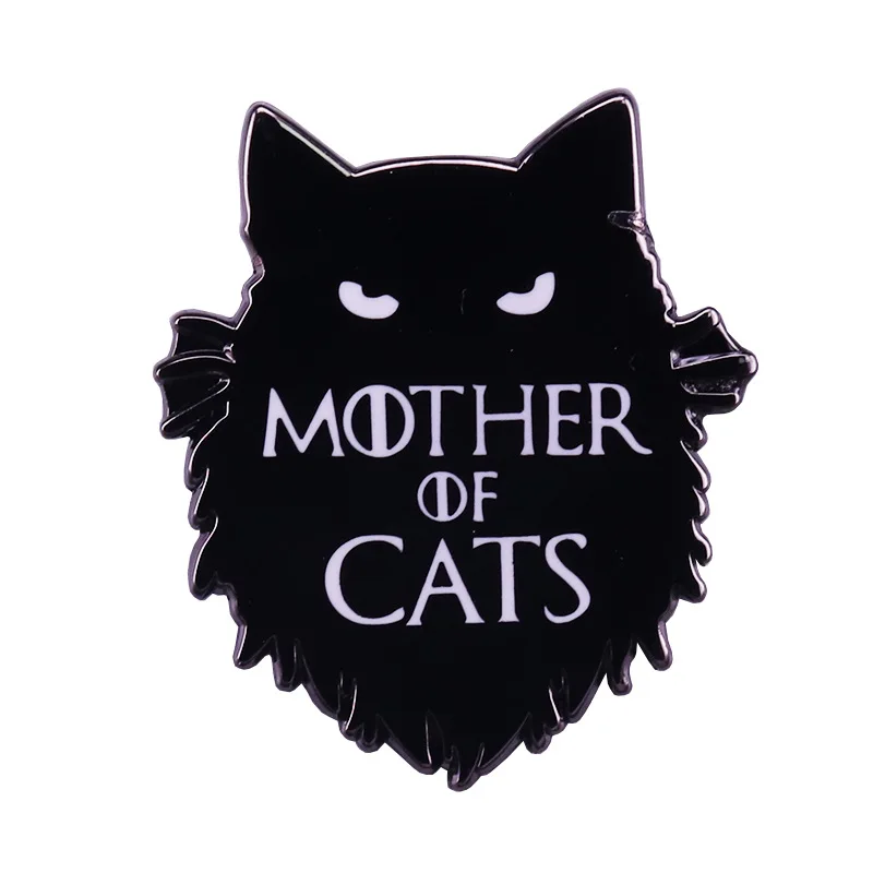 Mother Of Cats Hard Enamel Pins Games Brooches Women Men Lapel Badges Backpack Collar Fashion Jewelry Gifts For Kids Friend