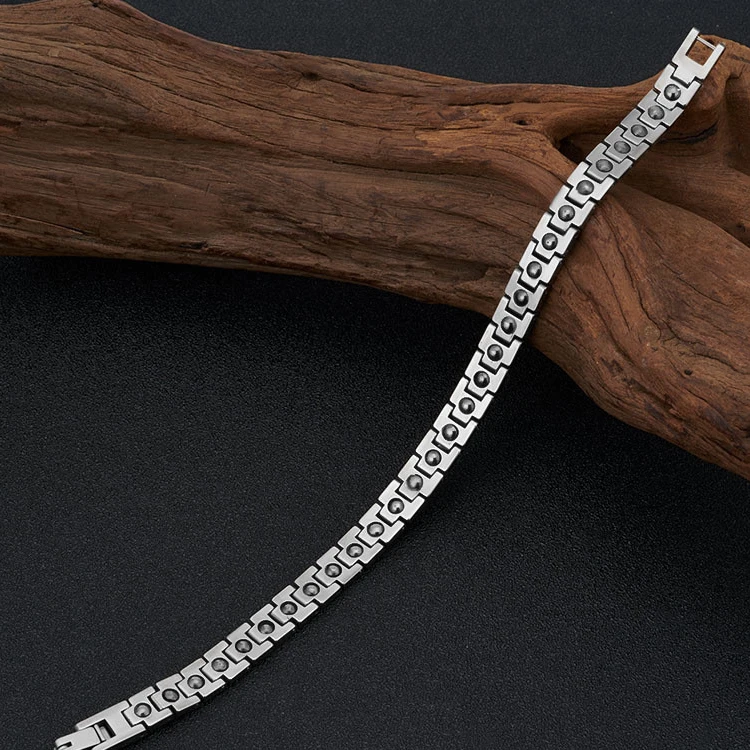 

NHGBFT Classic multi-faceted Tungsten Steel Bracelets For Women Mens magnetic Energy Health Care Bracelet