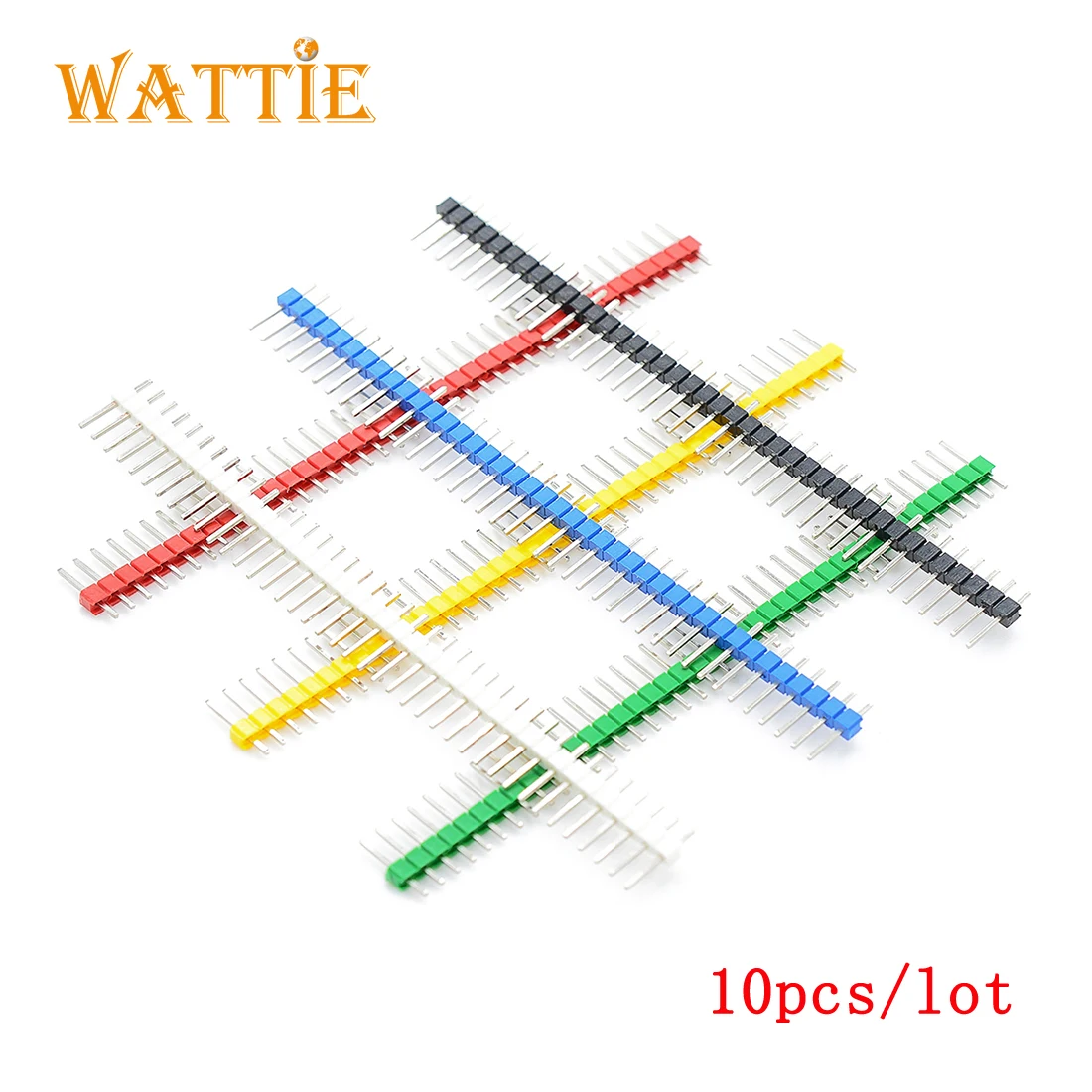 

10 шт./партия, однорядные прямые иглы, 2,54 шагов