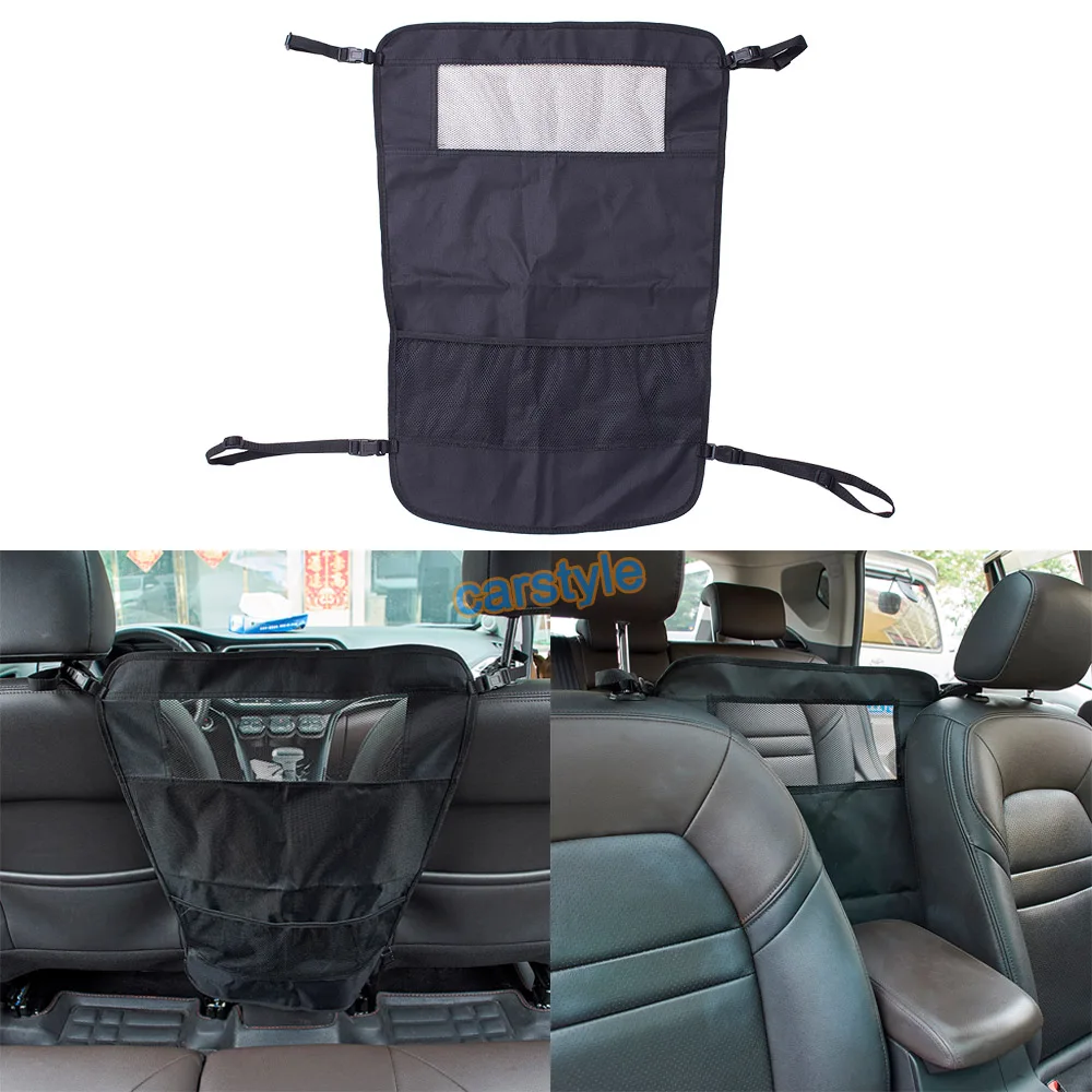 Pet Dog Back Seat Barrier Car Safety Protection Net Storage Bag Pet Mesh Travel Isolation Seat for Kids Large Dogs Cats Fence