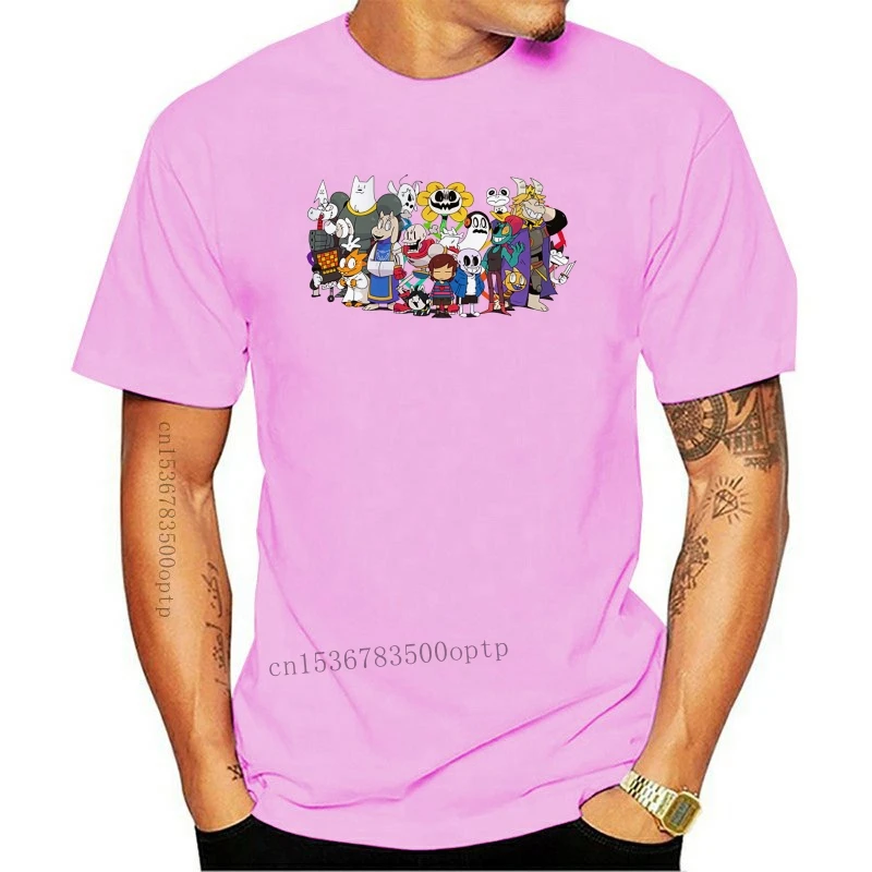 

New undertale t shirt men Summer print T-Shirt boy short sleeve with white color Fashion male Tees Print Cotton Casual Short