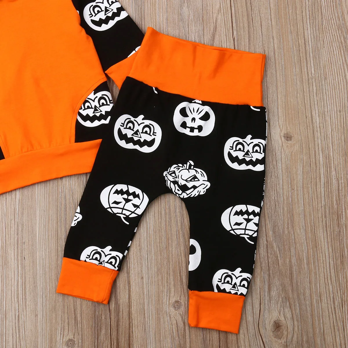 

2020 Baby Autumn Winter Clothing Halloween Newborn Infant Kids Boy Girl Clothes Sets Cartoon Hooded T-shirt Tops + Pants Outfits