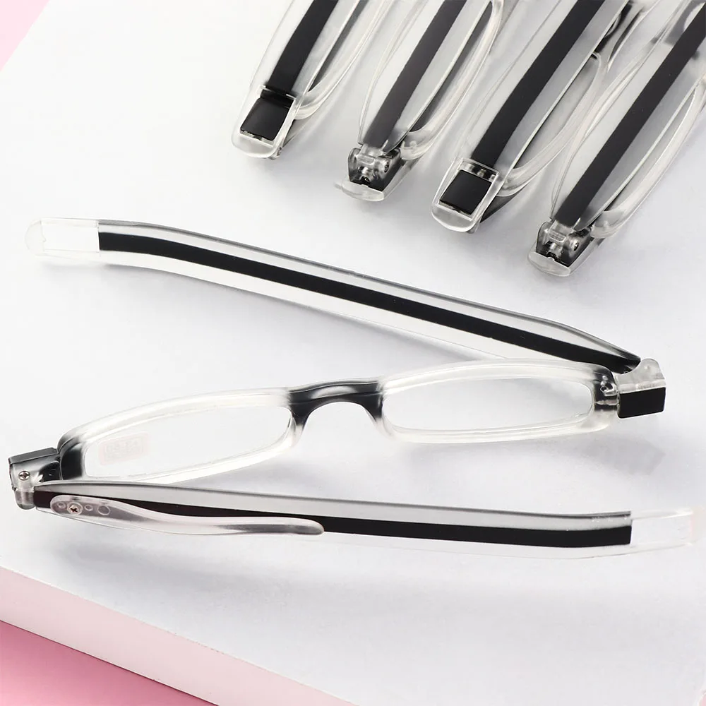 

Upgraded 360 Degree Rotation Reading Glasses Ultraportability Mini Slim Folding Eyeglass Spectacles for Old Man Grandmother