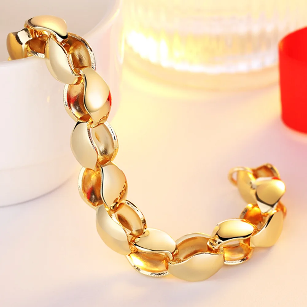 Кубинский браслет-цепочка золотого цвета для мужчин и женщин панк хип-хоп