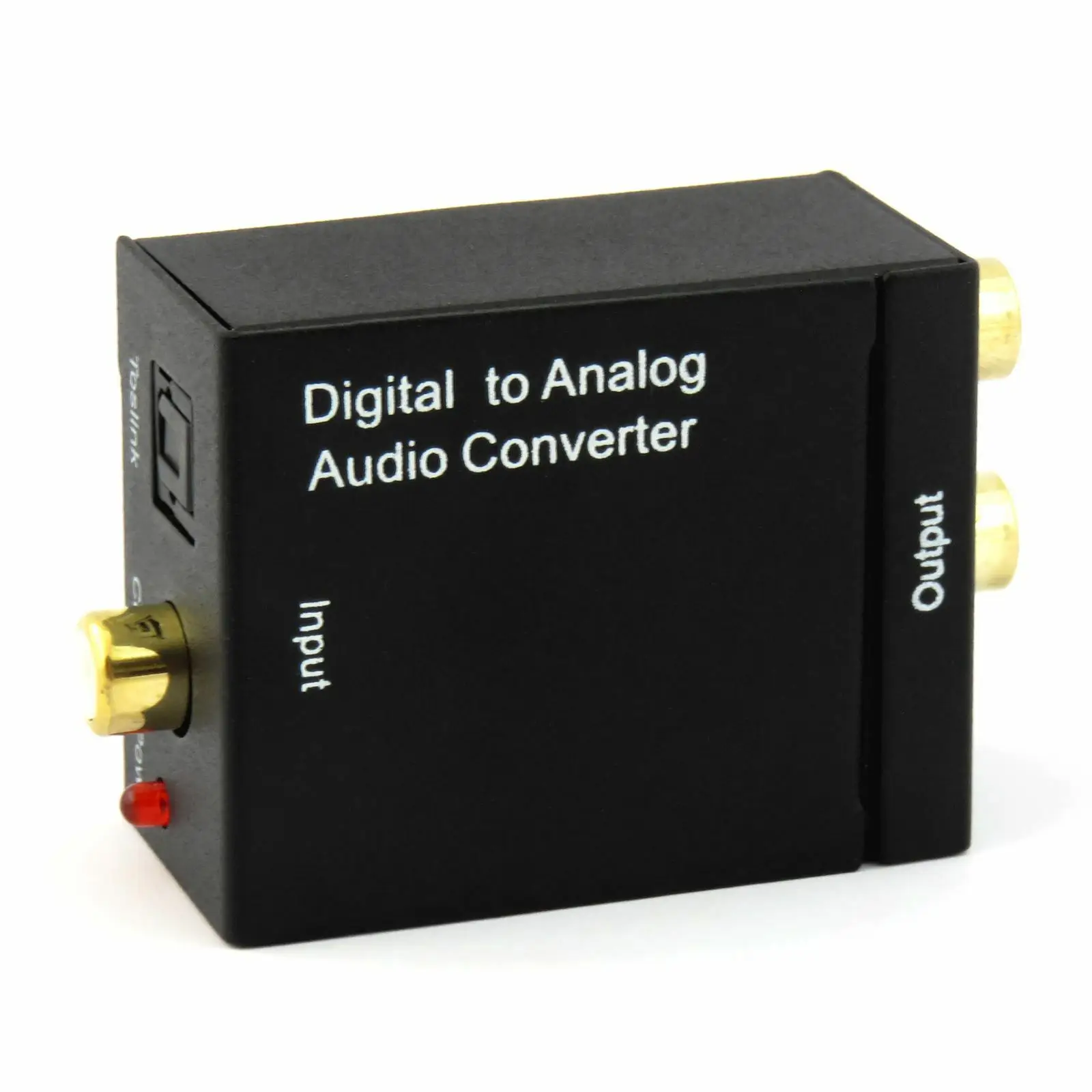 Оптический коаксиальный цифровой Toslink к аналоговому аудио RCA L/R адаптер