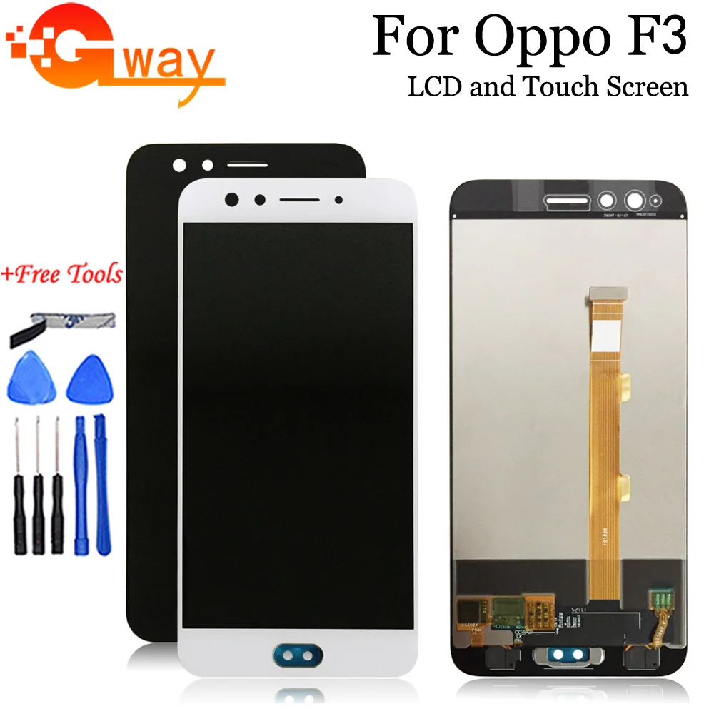 FSTGWAY для OPPO F3 ЖК дисплей + сенсорный экран 100% протестированный дигитайзер сборка