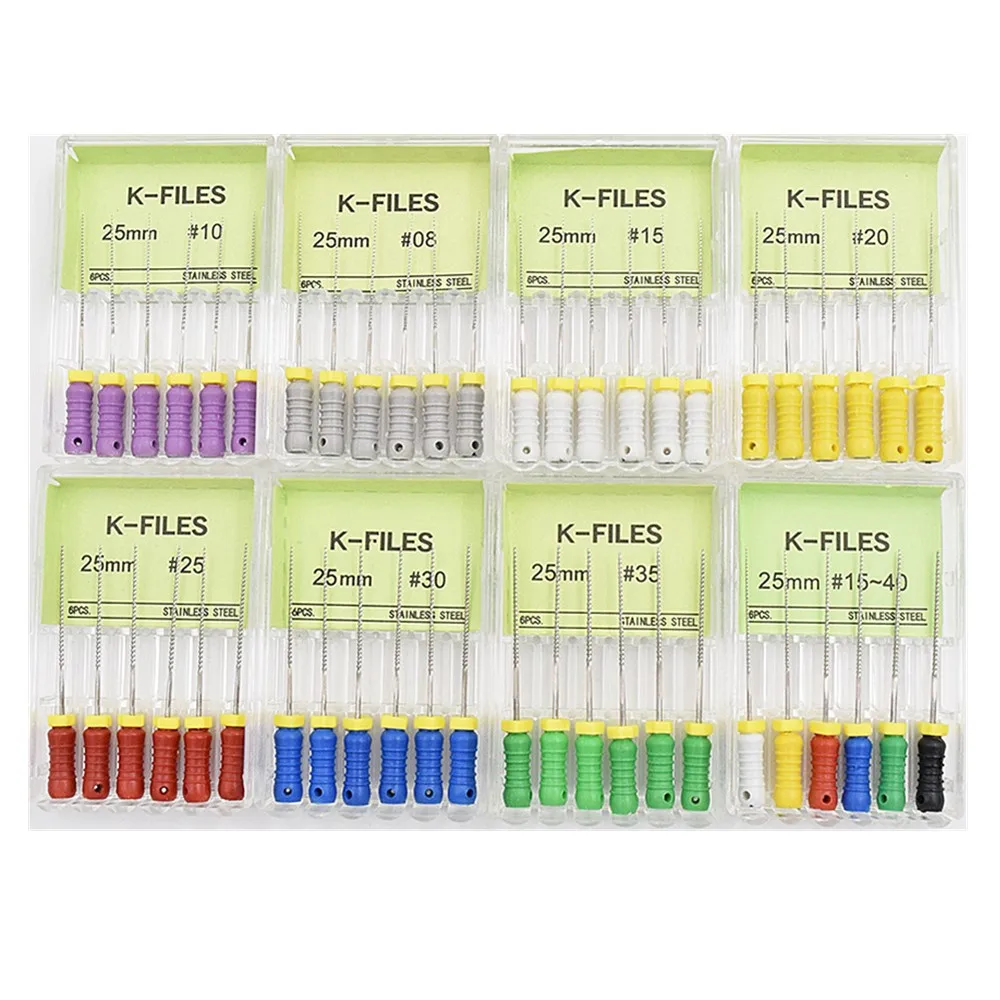 Бесплатная доставка 10 коробок эндофайлов из нержавеющей стали для корневых