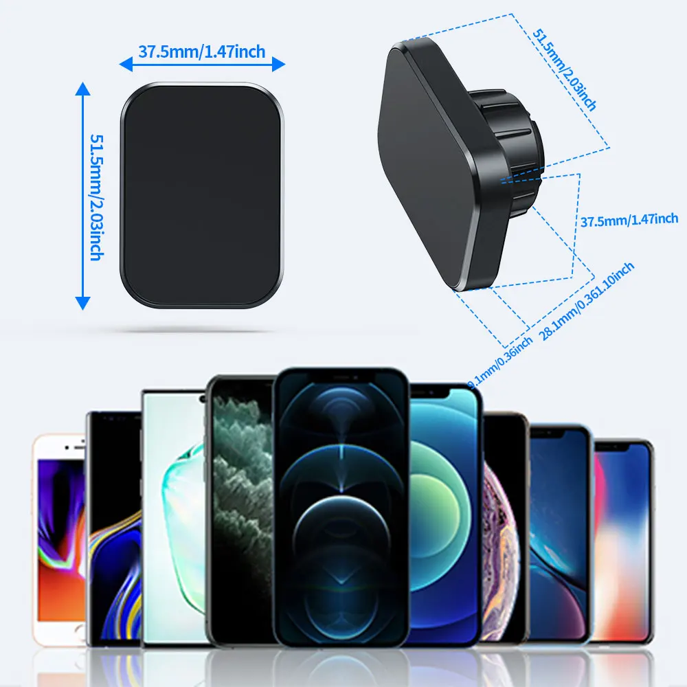 XMXCZKJ Dashboard Magnetic Car Phone Mount Universal Strong Magnet 360 Hands Free Magnet Cell Phone Car Holder for iPhone X