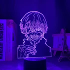 Аниме 3d лампа Токийский Гуль Кен канеки для спальни Декор Светильник крутой подарок на день рождения акриловый светодиодный ночсветильник Токийский Гуль