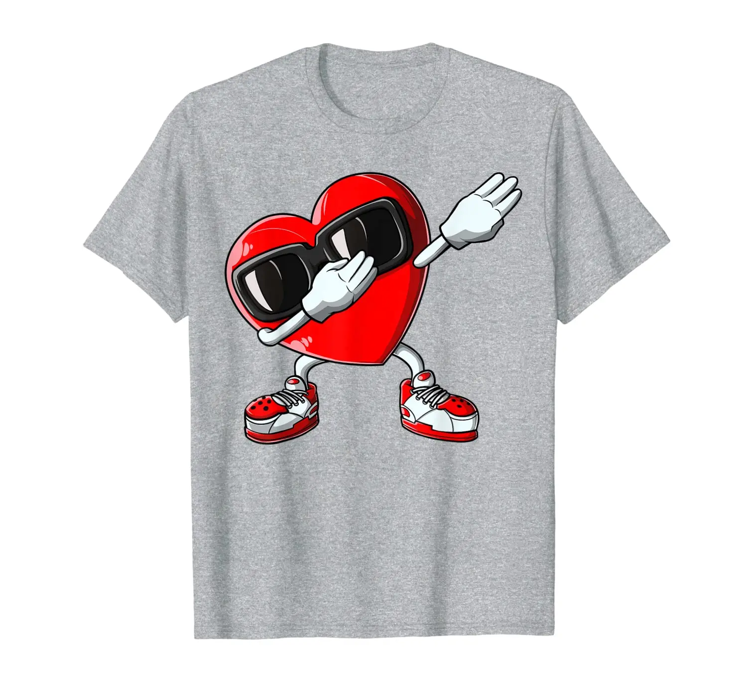 

Boys Valentines Day Shirt Kids Dabbing Heart Love Funny