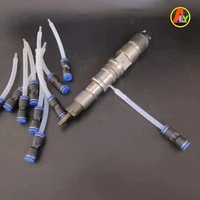 common rail injector repair straight plug in oil return transparent tube with built in fuel injector quick return connector