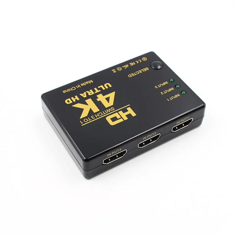 Видеоадаптер HDTV переключатель с 3 портами 4K * 2K 1080P совместимый HDMI | Электроника