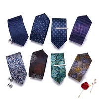 2021 classic paisley mens luxury silk men ties checked red formal business wedding british cravatte 7 cm necktie