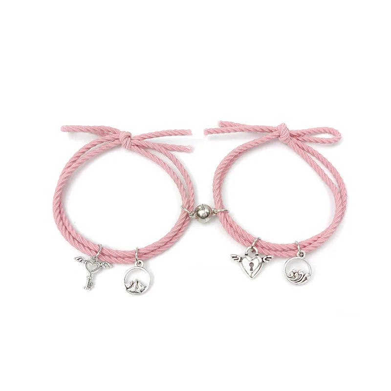 2 шт./пара романтический подходящая для пары подвеска Браслеты милый Крыло