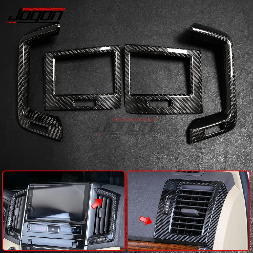 

For Toyota Land Cruiser LC200 FJ200 2016-2020 Car Interior Center Console Dashboard Side Air Vent Outlet Frame Cover Trim