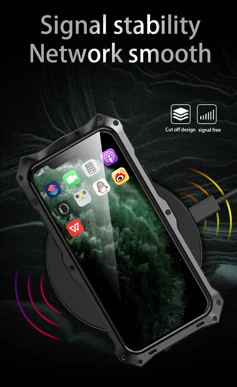 

Aluminum Alloy Hard Sport Case for iPhone 11 Pro Max Shockproof Cover for iPhone 11 Max The Style of Roadster Back Shell