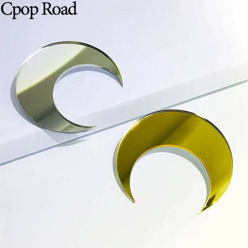 Cpop модные большие акриловые серьги в форме полумесяца индивидуальные элегантные