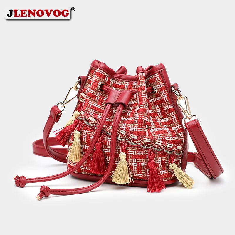 Роскошная Брендовая женская сумка стеганая твидовая деловая модная дамская