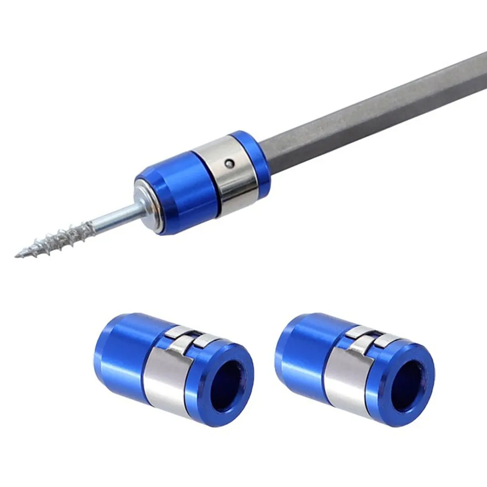 

2/5PCS Magnetizer Rings Bits Removable Screwdriver Sleeve Steel Universal