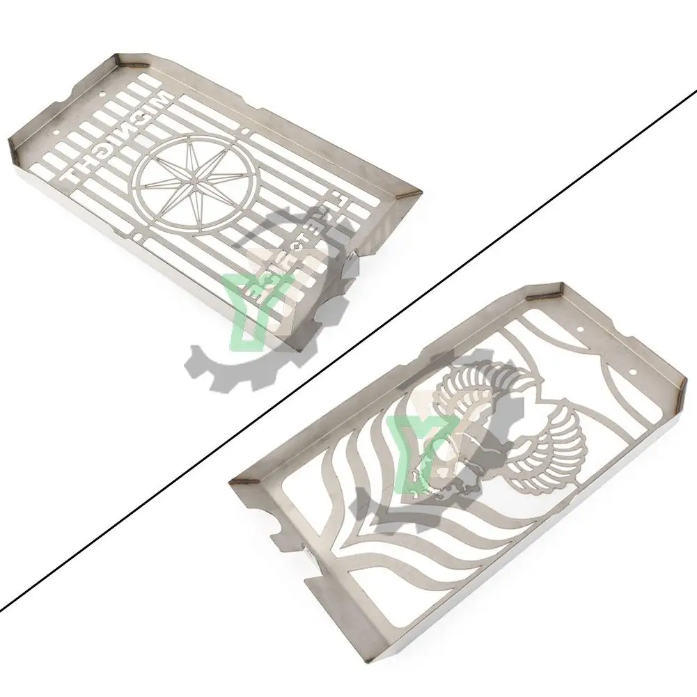 

Motorcycle Skull Style Polished Grille Cap Protector Cover Radiator Grill Guard For Yamaha XVS1300 A Midnight Star 2006-2016