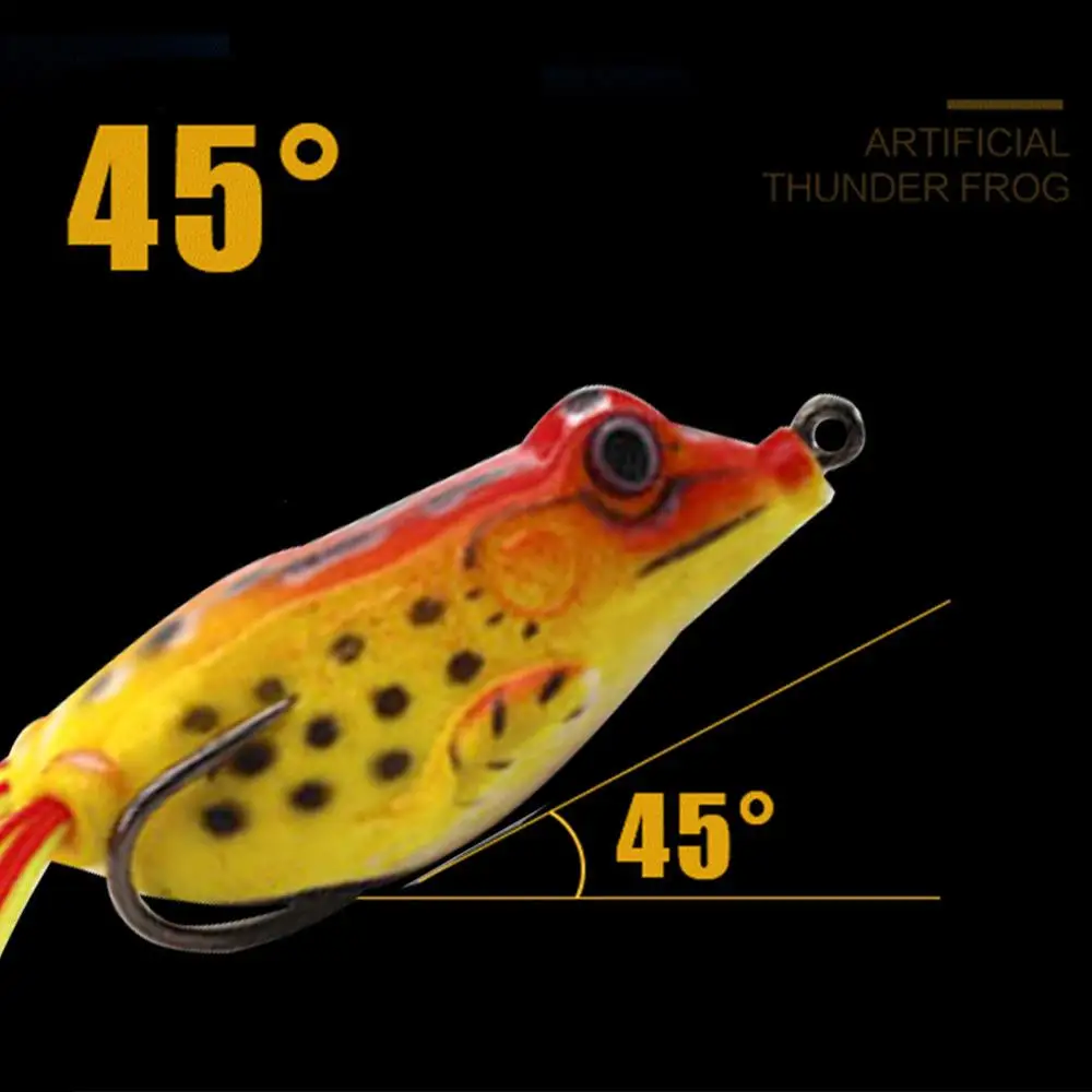 1 шт. мягкая трубчатая приманка Япония Пластик рыболовная Лягушка тройные Крючки