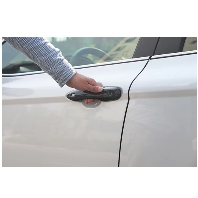 

Углеродное волокно ABS Chrome Наружная ручка двери автомобиля Cover Trim Decoration Car Accessories Fit For Toyota Camry XV70 2018 2019
