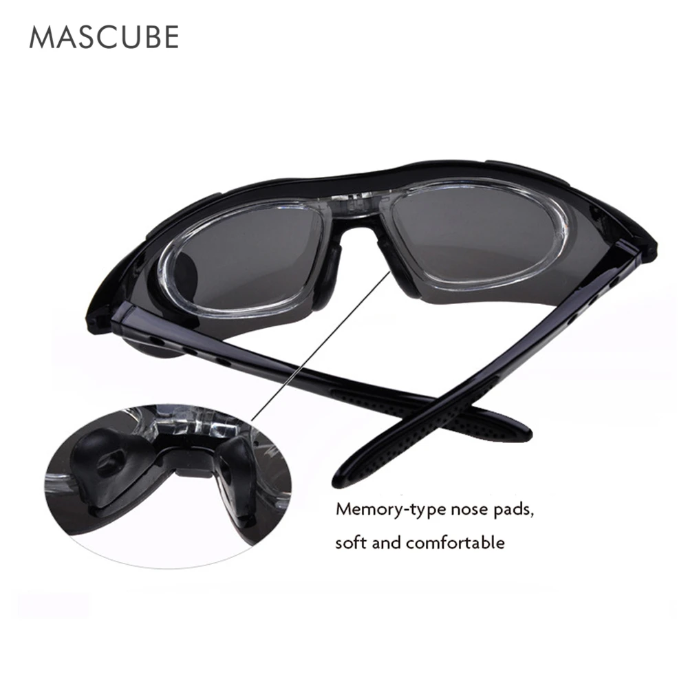 MASCUBE UV400 Защитные очки для альпинизма, пешего туризма, тактические очки, спортивные защитные очки для охоты, 5 линз oculos feminino