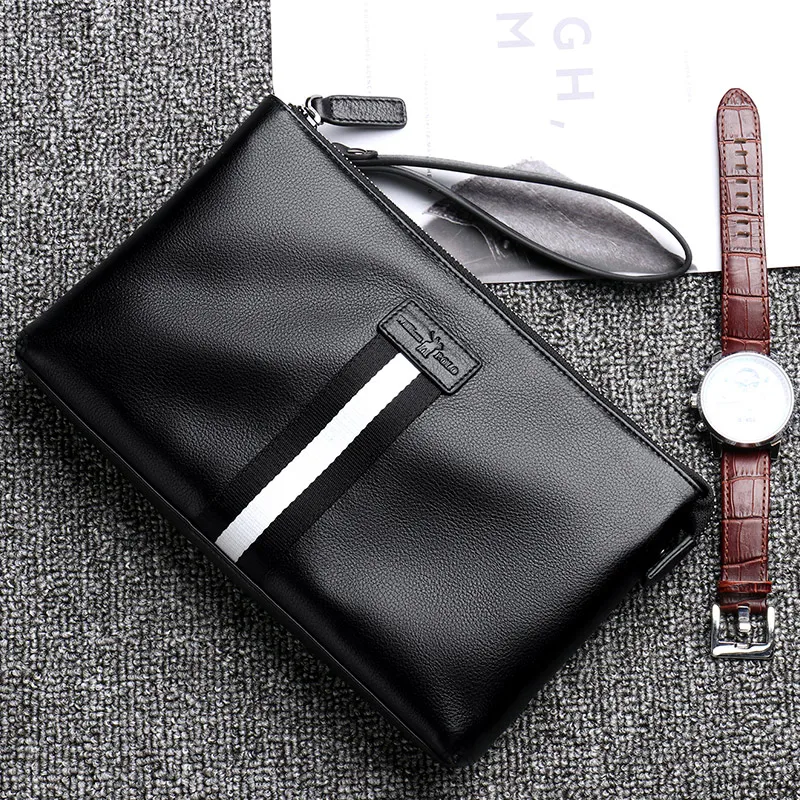 WILLIAMPOLO Large Capacity Clutch Purse Casual Man's Leather Wallets For ipad Male Wallet PL017D |