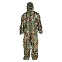 new hunting cs cosplay clothes 3d maple leaf bionic ghillie camouflage suit leaf lightweight two piece outdoor hunting ghillie