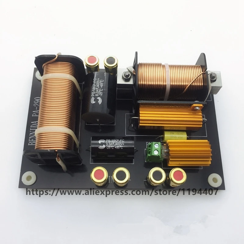 Высокочастотный Низкочастотный динамик Динамик кроссовер 600 W-800 W ВЧ бас 2 way 2000 Гц