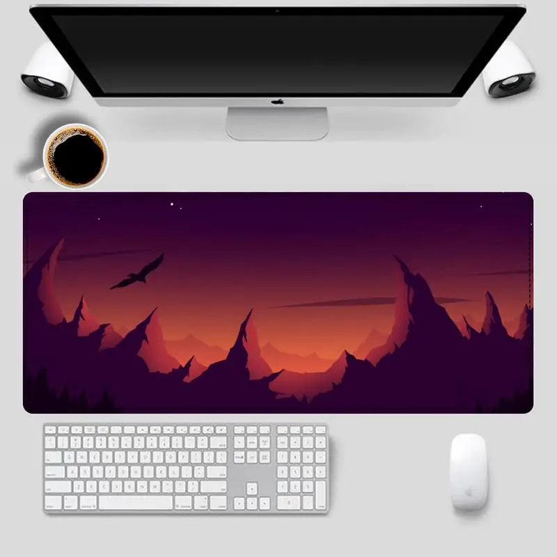 

Trendy Tree Scenery Mouse Pad Gamer Keyboard Maus Pad Desk Mouse Mat Game Accessories For Overwatch