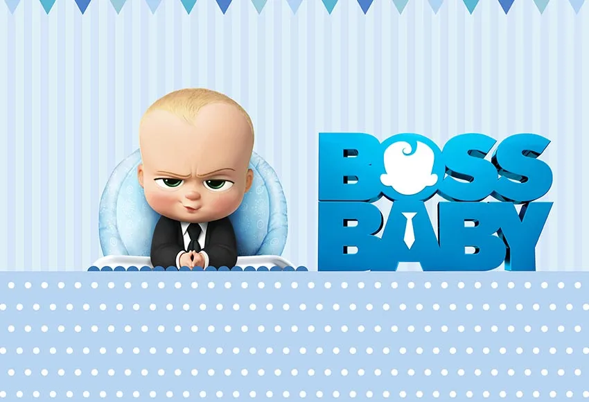 

Little Men Boss Baby Birthday Party Backdrop For Photo Studio White And Light Blue Striped Photography Backgrounds Vinyl 7x5FT