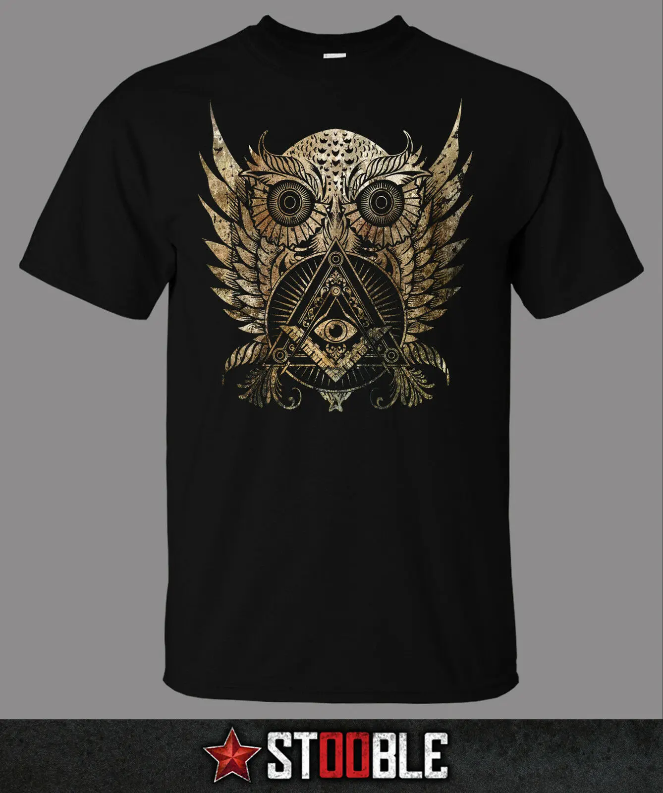 Футболка с изображением совы и иллюминатов-Прямая поставка от Stockist | Мужская